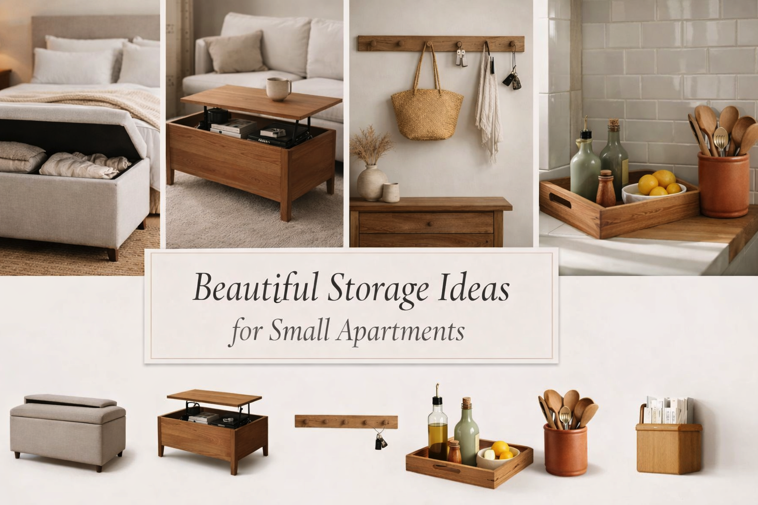 Shop my curated storage ideas for small apartments on Amazon